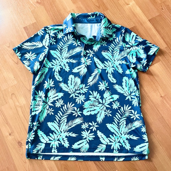 Vineyard Vines Breaker Floral Sankaty Polo - Picture 1 of 4